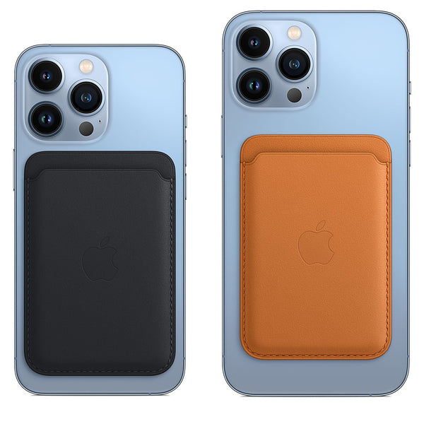 iPhone Leather Wallet Con MagSafe Castaño