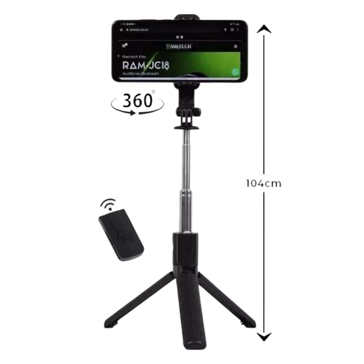 Baston Selfie Tripode Bluetooth JC-02 + Control