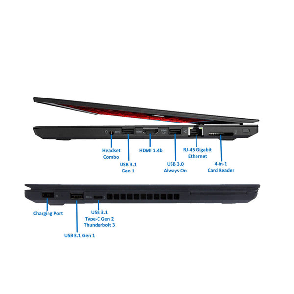 Lenovo ThinkPad T470 - Core i5 6Ta Gen- 8Gb de Ram - 256Gb De Almacenamiento Reacondicionado