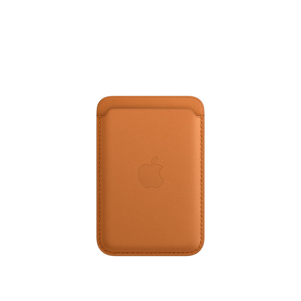 iPhone Leather Wallet Con MagSafe Castaño