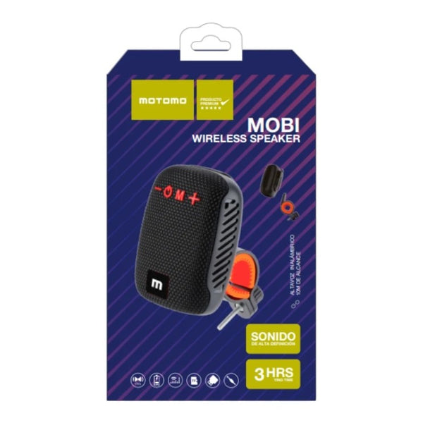 Parlante Bluetooth Mobi Motomo Negro
