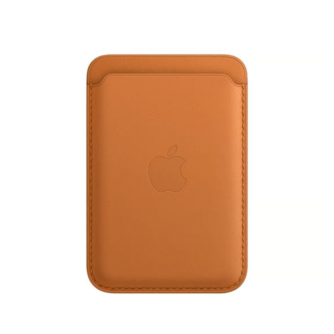 iPhone Leather Wallet Con MagSafe Castaño