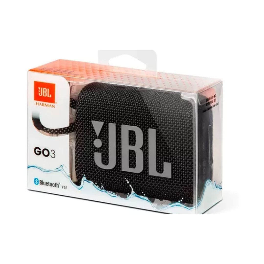 PARLANTE JBL GO 3 PORTÁTIL  NEGRO