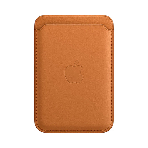 iPhone Leather Wallet Con MagSafe Castaño