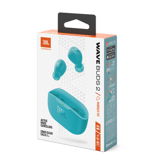 Audifonos JBL Wave Buds 2 Con Cancelacion de Ruido Azul