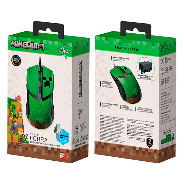 Mouse Razer Cobra - Minecraft Edition RZ01-04650200-R3M1