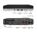 Micro CPU HP EliteDesk 800 G3 - Core i5 - 8GB RAM - 500GB HDD - Reacondicionado A